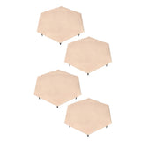 4pcs Stepping Stones Outdoor with 24pcs Ground Stakes Weather Resistant Decorative Stone for Garden Yard Lawn Pathway Walk Way Hex Beige