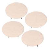 Outdoor Step Stones Decorative Polypropylene Resin Stepping Stones with Ground Stakes for Lawn Garden Pathway Round Beige In Australia - Darrahopens