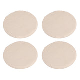 Outdoor Step Stones Decorative Polypropylene Resin Stepping Stones with Ground Stakes for Lawn Garden Pathway Round Beige