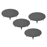 Outdoor Step Stones Decorative Polypropylene Resin Stepping Stones with Ground Stakes for Lawn Garden Pathway Round Gray In Australia - Darrahopens