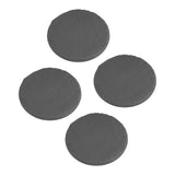 Outdoor Step Stones Decorative Polypropylene Resin Stepping Stones with Ground Stakes for Lawn Garden Pathway Round Gray