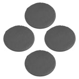 Outdoor Step Stones Decorative Polypropylene Resin Stepping Stones with Ground Stakes for Lawn Garden Pathway Round Gray