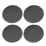 Outdoor Step Stones Decorative Polypropylene Resin Stepping Stones with Ground Stakes for Lawn Garden Pathway Round Gray