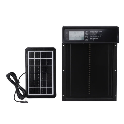 Automatic Chicken Coop Door Solar Powered IP45 Waterproof Aluminum Alloy Auto Chicken Door with Timer Remote Control In Australia - Darrahopens