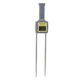 Grain Humidity Tester LED Backlit LCD Display Auto Power Off Long Probe Portable Digital Grain Humidity Meter Grain Hygrometer