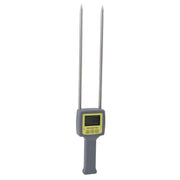 Grain Humidity Tester LED Backlit LCD Display Auto Power Off Long Probe Portable Digital Grain Humidity Meter Grain Hygrometer