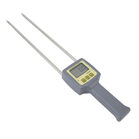Paper Humidity Tester with Probe LCD Stainless Steel Portable Handheld Waste Parcel Paper Package Humidity Meter for Furniture Recycling