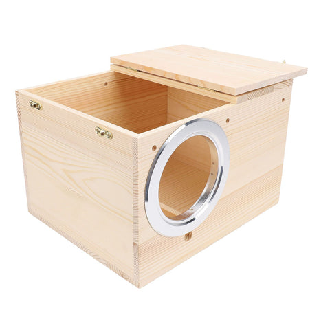 Parakeet Nesting Box Solid Wood Bird Breeding Mating Box for Cockatiel Lovebirds Budgie Canary In Australia - Darrahopens