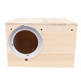 Parakeet Nesting Box Solid Wood Bird Breeding Mating Box for Cockatiel Lovebirds Budgie Canary