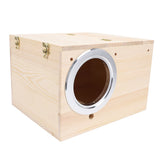 Parakeet Nesting Box Solid Wood Bird Breeding Mating Box for Cockatiel Lovebirds Budgie Canary