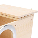 Parakeet Nesting Box Solid Wood Bird Breeding Mating Box for Cockatiel Lovebirds Budgie Canary