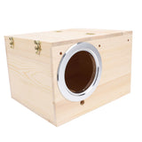 Parakeet Nesting Box Solid Wood Bird Breeding Mating Box for Cockatiel Lovebirds Budgie Canary