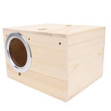 Parakeet Nesting Box Solid Wood Bird Breeding Mating Box for Cockatiel Lovebirds Budgie Canary