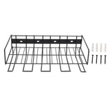 Power Tool Organizer Holder Iron Wall Mounted Heavy Duty Cordless Drill Tool Shelf Utility Storage Rack for Home Garage