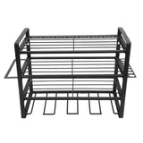 Power Tool Organizer Wall Mount 4 Layer Garage Drill Storage Heavy Duty Metal Stand