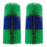 2pcs Livestock Scratch Brushes Full Massage Relieve Itching Animal Back Scratching Brush for Horse Cattle Sheep Green