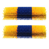 2pcs Livestock Scratch Brushes Full Massage Relieve Itching Animal Back Scratching Brush for Horse Cattle Sheep Yellow