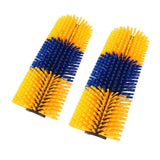 2pcs Livestock Scratch Brushes Full Massage Relieve Itching Animal Back Scratching Brush for Horse Cattle Sheep Yellow