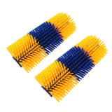 2pcs Livestock Scratch Brushes Full Massage Relieve Itching Animal Back Scratching Brush for Horse Cattle Sheep Yellow