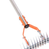 Thatch Rake 14.7 Inch Carbon Steel Stainless Steel Robust Lawn Dethatcher Rake with Handle for Cleaning Dead Grass Yard Garden 3 Sections In Australia - Darrahopens