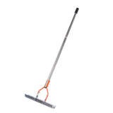 Thatch Rake 14.7 Inch Carbon Steel Stainless Steel Robust Lawn Dethatcher Rake with Handle for Cleaning Dead Grass Yard Garden 3 Sections
