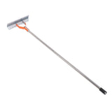 Thatch Rake 14.7 Inch Carbon Steel Stainless Steel Robust Lawn Dethatcher Rake with Handle for Cleaning Dead Grass Yard Garden 4 Sections