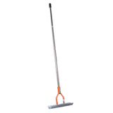 Thatch Rake 14.7 Inch Carbon Steel Stainless Steel Robust Lawn Dethatcher Rake with Handle for Cleaning Dead Grass Yard Garden 4 Sections