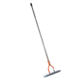 Thatch Rake 14.7 Inch Carbon Steel Stainless Steel Robust Lawn Dethatcher Rake with Handle for Cleaning Dead Grass Yard Garden 4 Sections