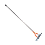 Thatch Rake 14.7 Inch Carbon Steel Stainless Steel Robust Lawn Dethatcher Rake with Handle for Cleaning Dead Grass Yard Garden 4 Sections