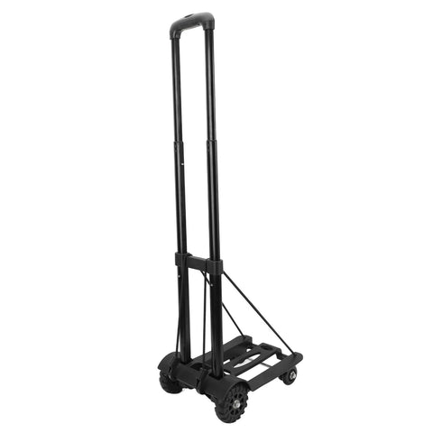 Folding Hand Truck 4 Wheels Iron Tube 99.2 Lb Load Bearing Foldable Luggage Trolley Cart for Travel Shopping In Australia - Darrahopens