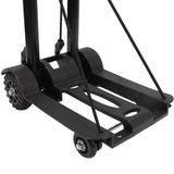 Folding Hand Truck 4 Wheels Iron Tube 99.2 Lb Load Bearing Foldable Luggage Trolley Cart for Travel Shopping In Australia - Darrahopens