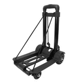 Folding Hand Truck 4 Wheels Iron Tube 99.2 Lb Load Bearing Foldable Luggage Trolley Cart for Travel Shopping In Australia - Darrahopens