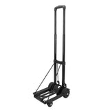 Folding Hand Truck 4 Wheels Iron Tube 99.2 Lb Load Bearing Foldable Luggage Trolley Cart for Travel Shopping