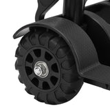 Folding Hand Truck 4 Wheels Iron Tube 99.2 Lb Load Bearing Foldable Luggage Trolley Cart for Travel Shopping