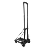 Folding Hand Truck 4 Wheels Iron Tube 99.2 Lb Load Bearing Foldable Luggage Trolley Cart for Travel Shopping