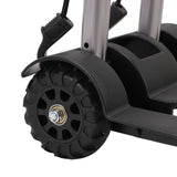 Folding Hand Truck Aluminum Alloy 4 Wheels 40kg Load Dolly Cart for Shopping Luggage
