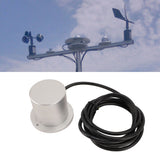 Photoelectric Total Solar Radiation Sensor Transmitter 9 to 30V Aluminum Precise Pyranometer Sunshine Hour Meter with Protective Cover YGC JYZ KV V2