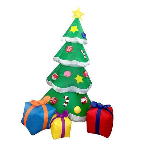 Inflatable Xmas Tree with LED Light Quick Inflation Soft Warm Lighting Blow Up Xmas Tree Holiday Decor In Australia - Darrahopens