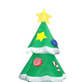 Inflatable Xmas Tree with LED Light Quick Inflation Soft Warm Lighting Blow Up Xmas Tree Holiday Decor