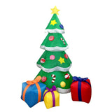 Inflatable Xmas Tree with LED Light Quick Inflation Soft Warm Lighting Blow Up Xmas Tree Holiday Decor