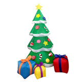 Inflatable Xmas Tree with LED Light Quick Inflation Soft Warm Lighting Blow Up Xmas Tree Holiday Decor