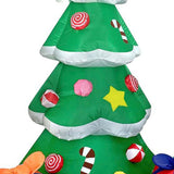 Inflatable Xmas Tree with LED Light Quick Inflation Soft Warm Lighting Blow Up Xmas Tree Holiday Decor