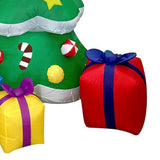 Inflatable Xmas Tree with LED Light Quick Inflation Soft Warm Lighting Blow Up Xmas Tree Holiday Decor