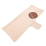 Windproof Hooded Blanket Fleece Hooded Wearable Blanket Adult Camp Poncho Sleeping Bag for Camping and Travel Coffee In Australia - Darrahopens