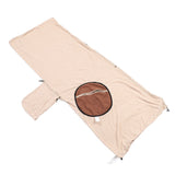 Windproof Hooded Blanket Fleece Hooded Wearable Blanket Adult Camp Poncho Sleeping Bag for Camping and Travel Coffee In Australia - Darrahopens
