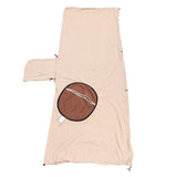 Windproof Hooded Blanket Fleece Hooded Wearable Blanket Adult Camp Poncho Sleeping Bag for Camping and Travel Coffee