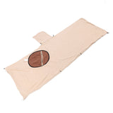 Windproof Hooded Blanket Fleece Hooded Wearable Blanket Adult Camp Poncho Sleeping Bag for Camping and Travel Coffee