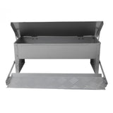 Automatic Chicken Feeder Steel Large Capacity Water Resistant Poultry Feeder Food Dispenser with Lid for Farm