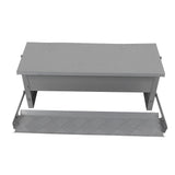 Automatic Chicken Feeder Steel Large Capacity Water Resistant Poultry Feeder Food Dispenser with Lid for Farm