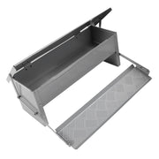 Automatic Chicken Feeder Steel Large Capacity Water Resistant Poultry Feeder Food Dispenser with Lid for Farm